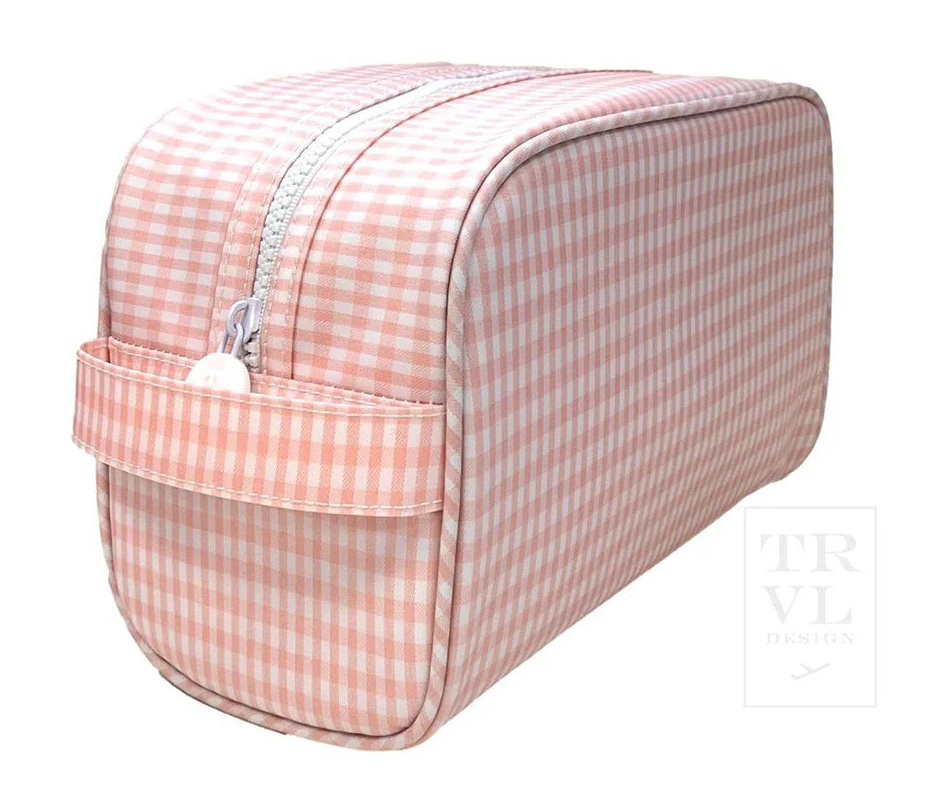 TRVL Stowaway Toiletry Bag - Gingham Taffy from Anderson Parker