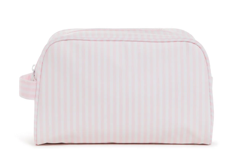 TRVL Stowaway Toiletry Bag - Pimlico Stripe Pink from Anderson Parker