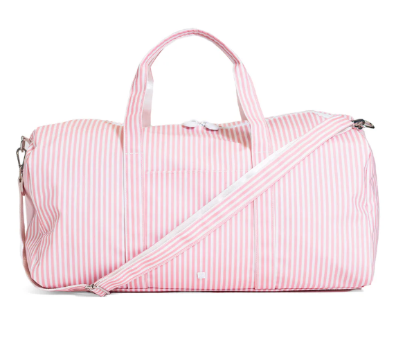TRVL XL WEEKENDER Duffel Bag - Pimlico Stripe Dusty Rose from Anderson Parker