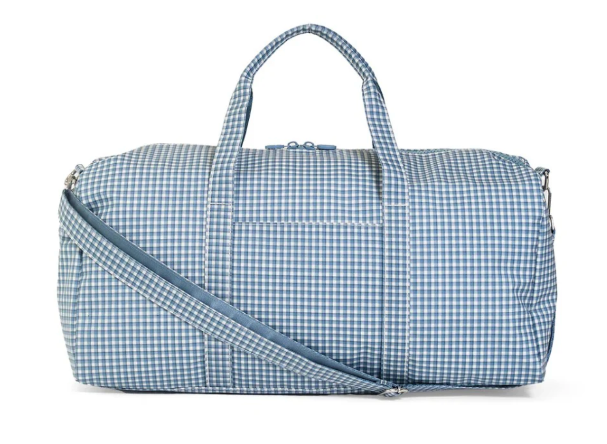 TRVL XL WEEKENDER Duffel Bag - Rodeo Check Indigo from Anderson Parker