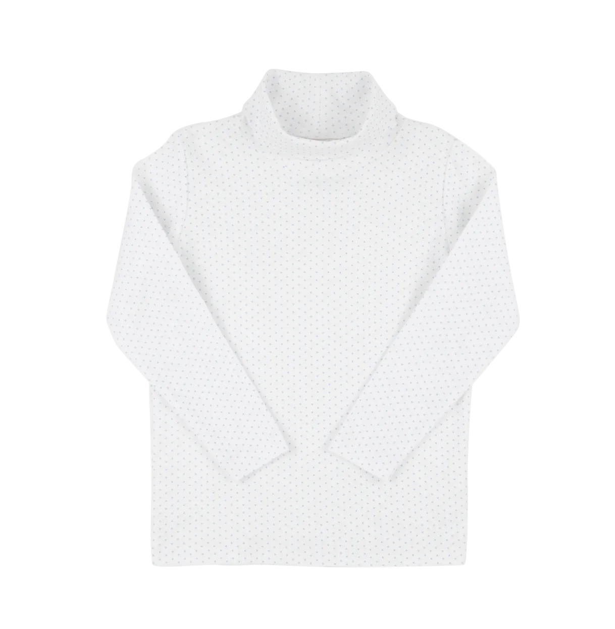 Tatum Turtleneck Shirt - Beale Street Blue Microdot from Anderson Parker