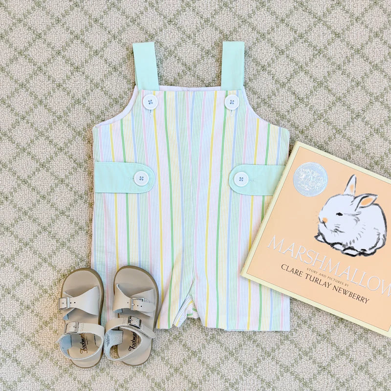 Teddy's Tab Jon Jon - Santa Maria Seersucker with Sea Island Seafoam from Anderson Parker