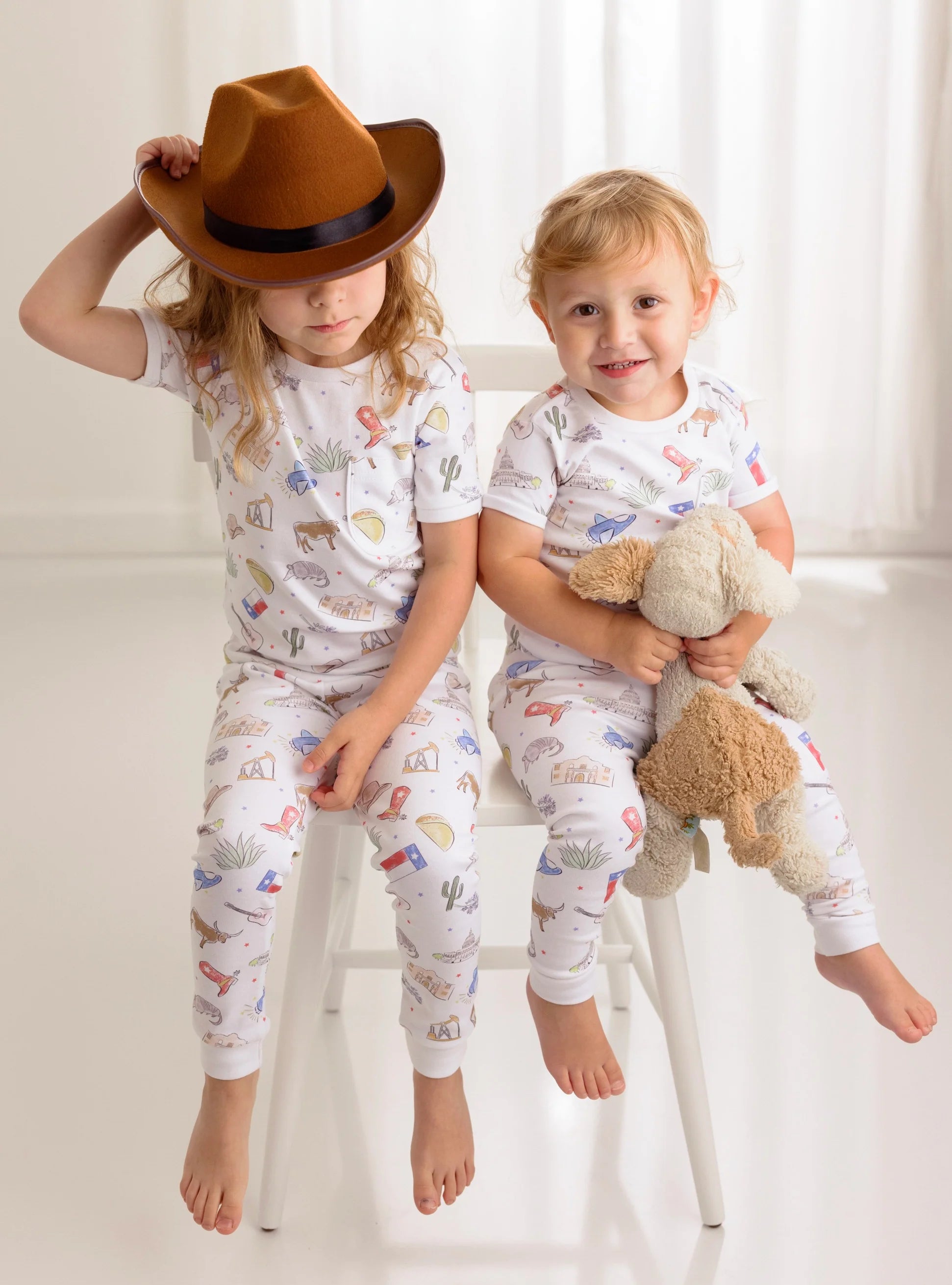 Texas Kids Organic Cotton Pajama Set from Anderson Parker