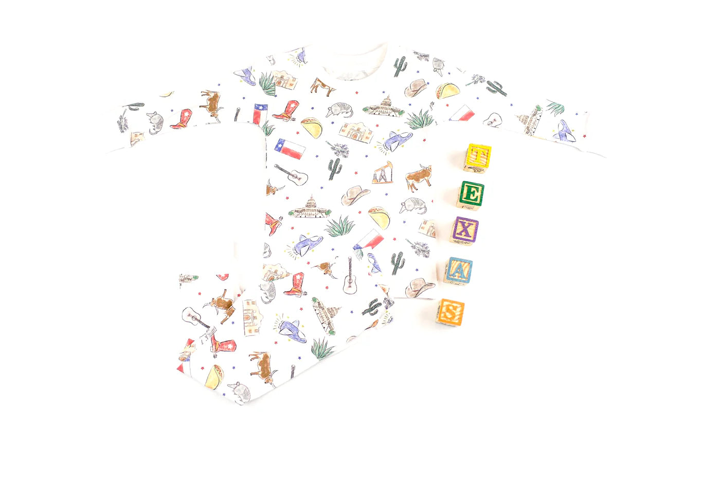 Texas Kids Organic Cotton Pajama Set from Anderson Parker