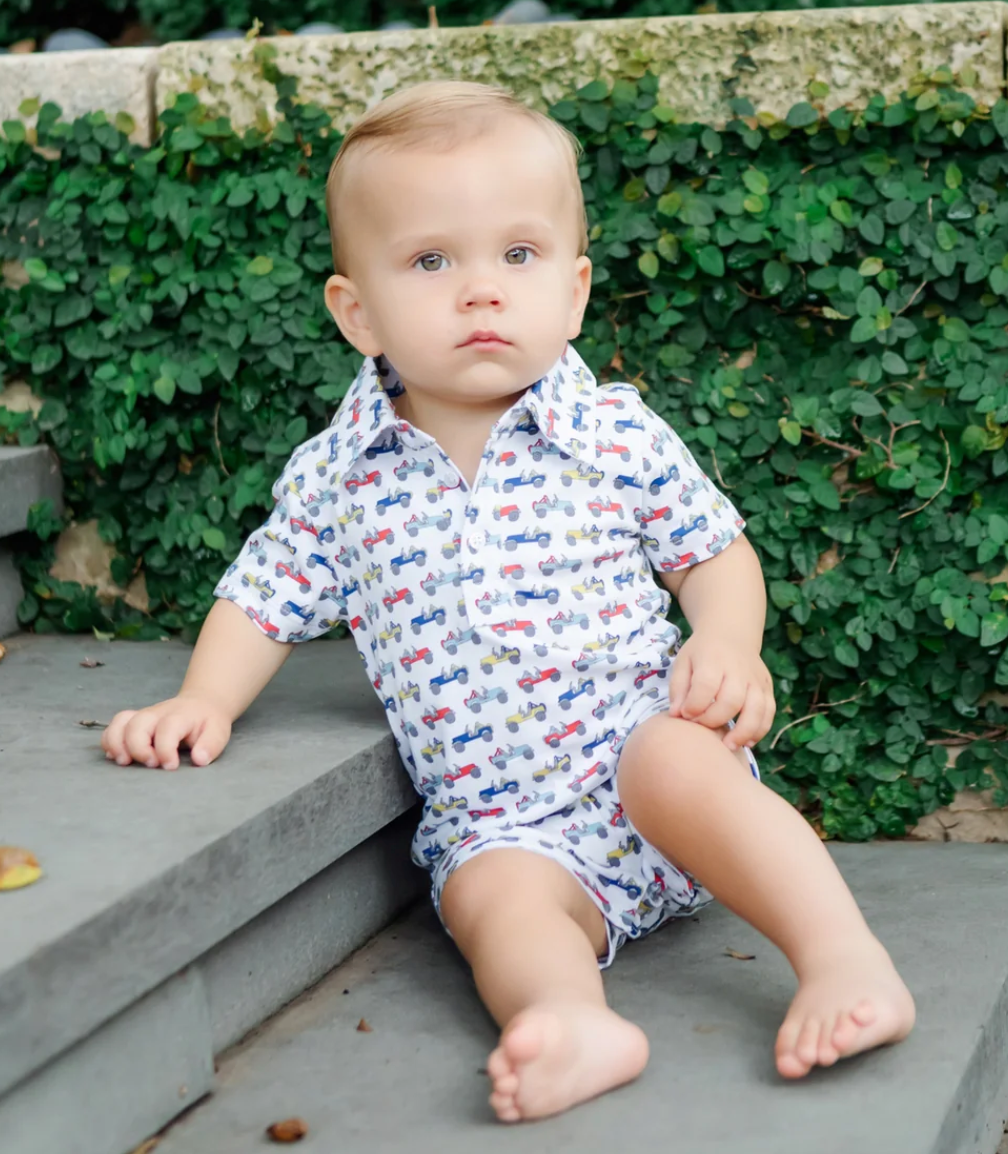Tripp Boys' Polo Shortall - Cruisin Jeeps from Anderson Parker