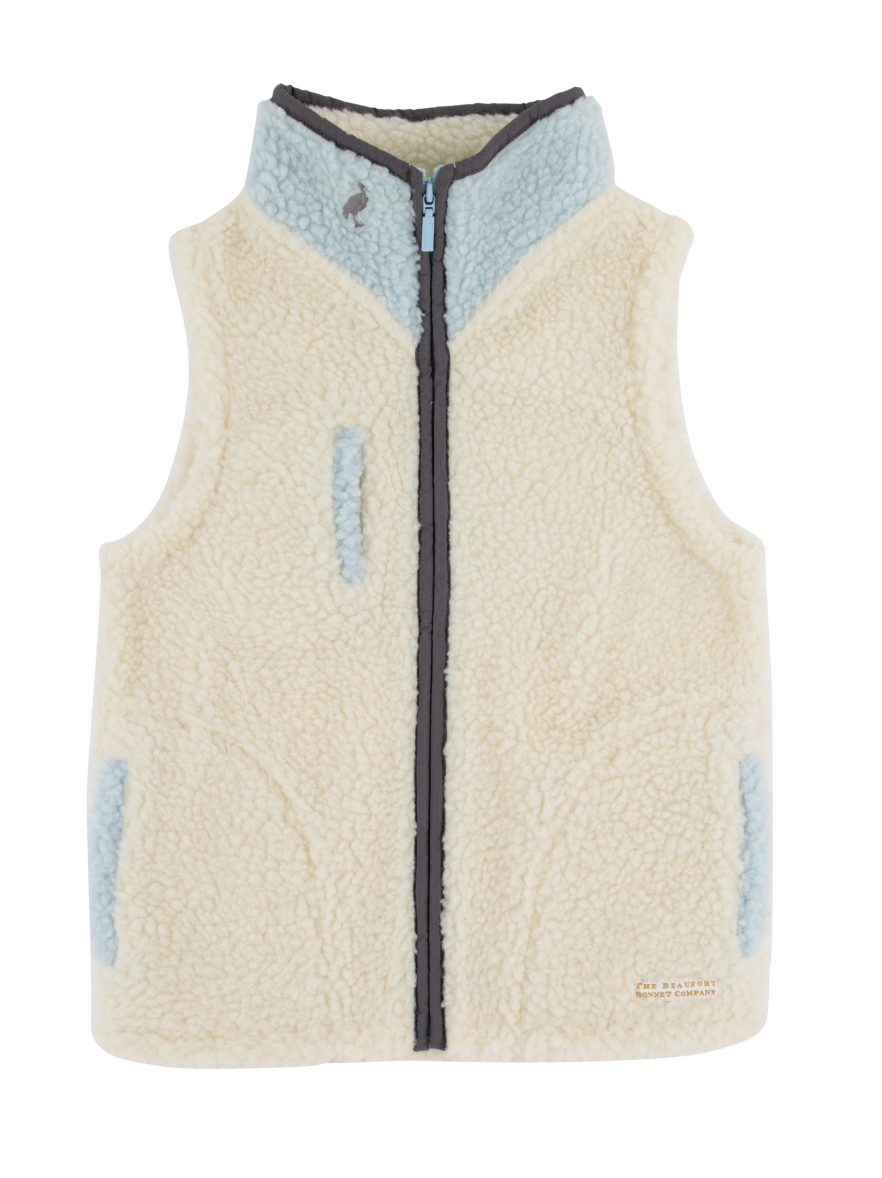 Van Camp Vest - Sherpa - Palmetto Pearl/Buckhead Blue/Grantley Gray from Anderson Parker