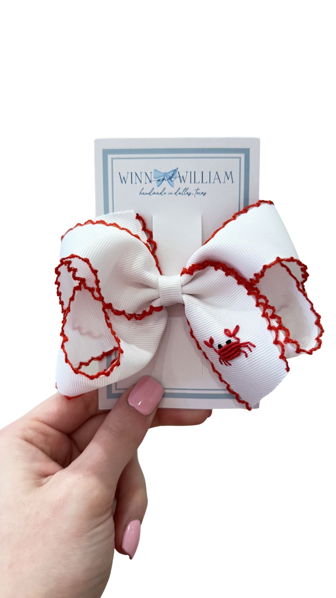 Via Clip Bow - Crab - Red from Anderson Parker