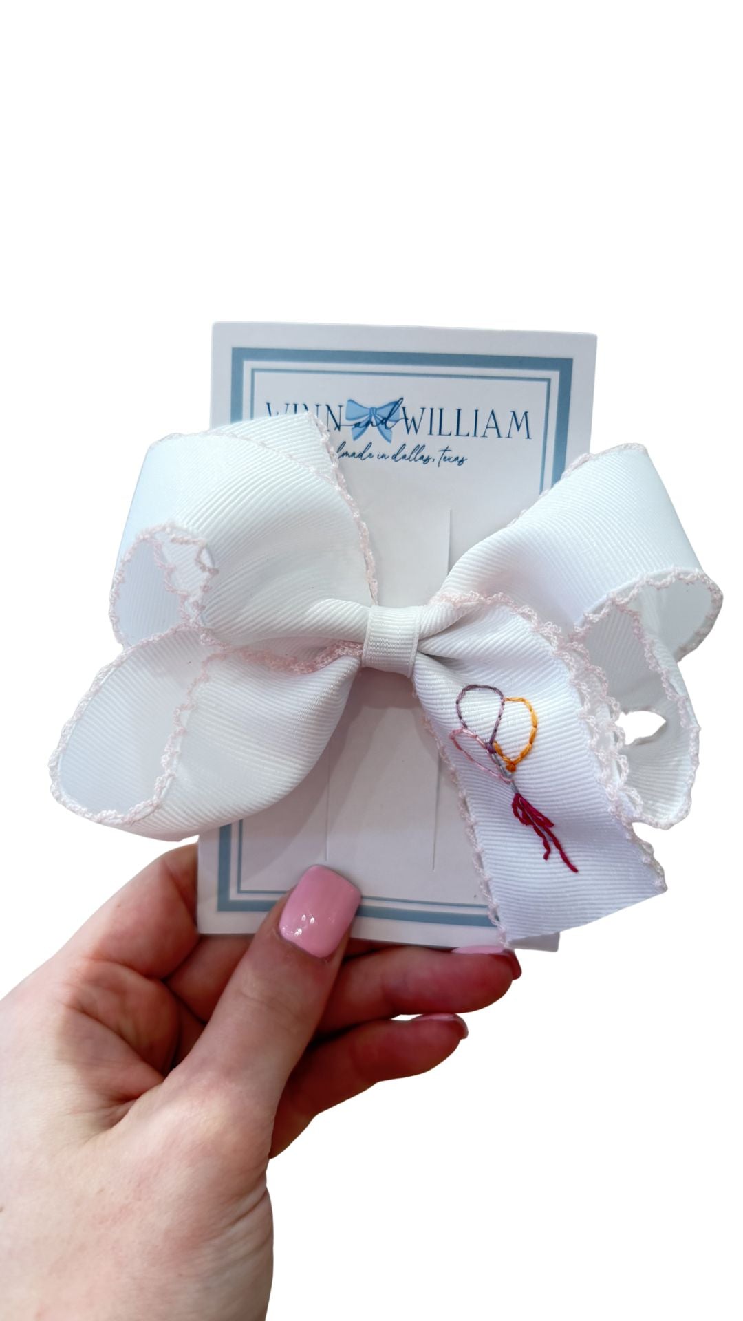Via Clip Bow - Pink Balloon from Anderson Parker