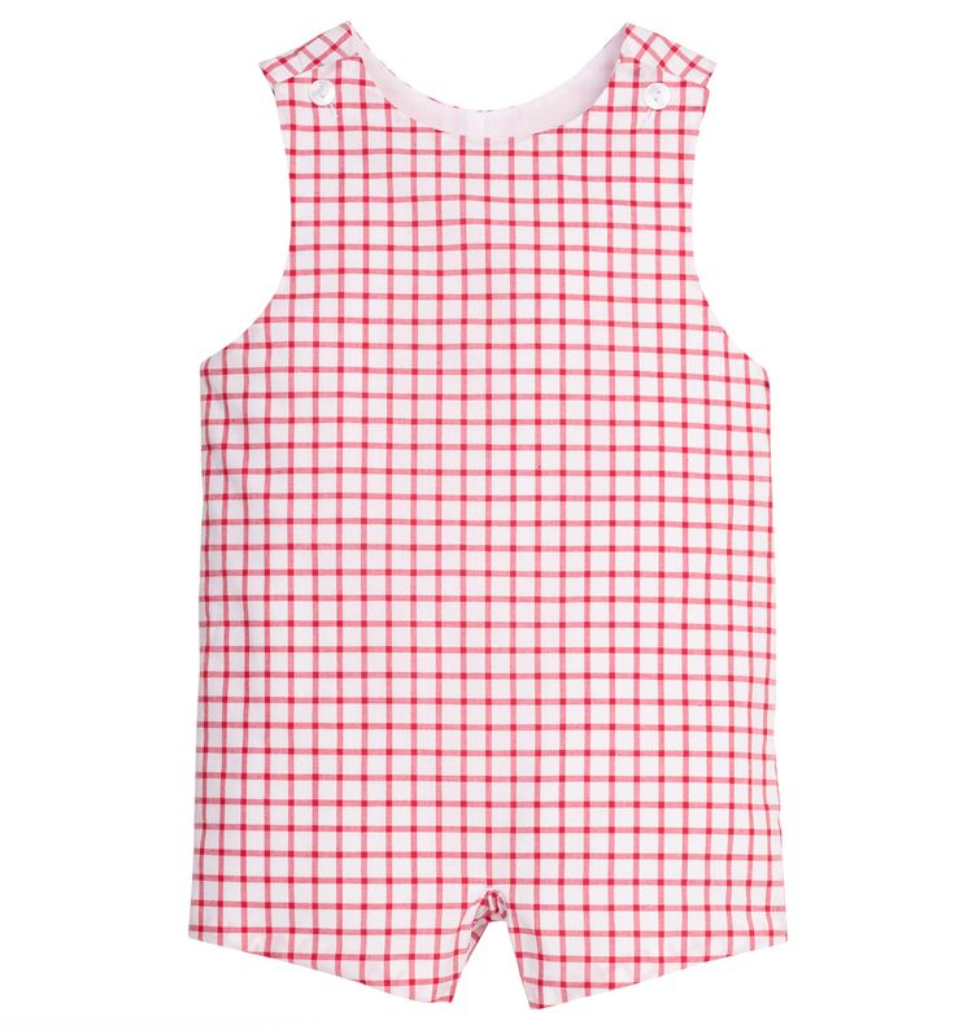 Vintage John John - Red Windowpane from Anderson Parker