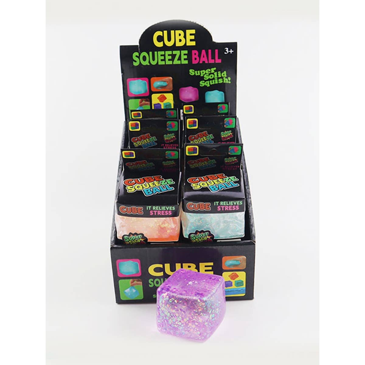 Viral Glitter Ice Cube Squishy Toy from Anderson Parker