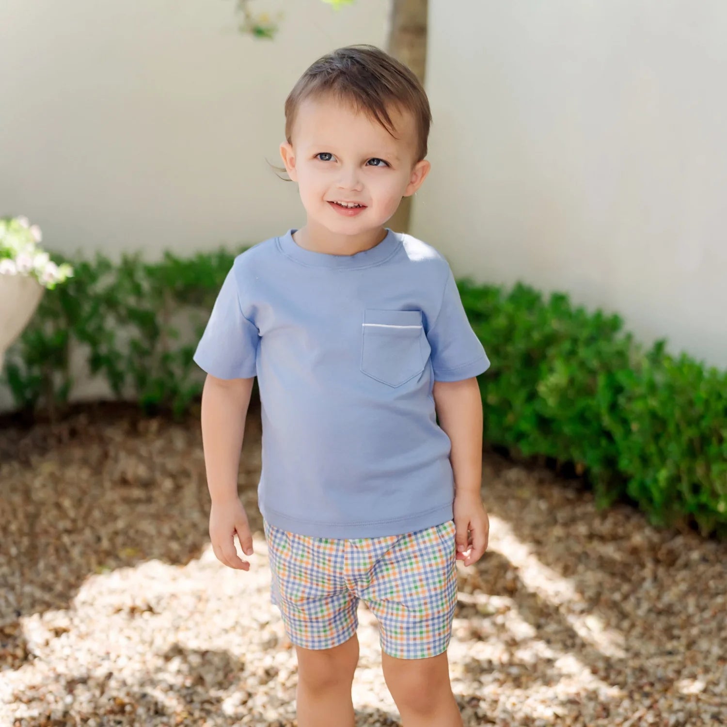 Walker Boys' Short Set - Harvest Gingham from Anderson Parker