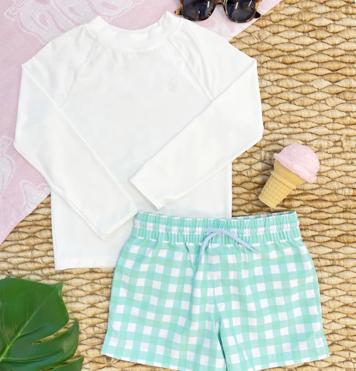 Walker's Wave Swim Shirt - Worth Avenue White from Anderson Parker