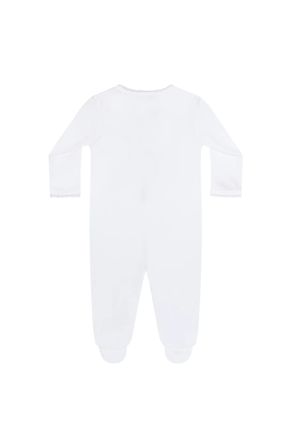 White Crochet Footie from Anderson Parker