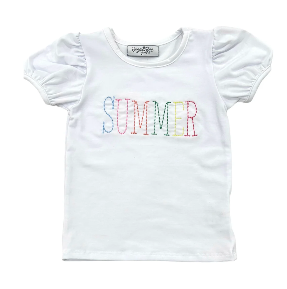 White Puff Sleeve Tee from Anderson Parker