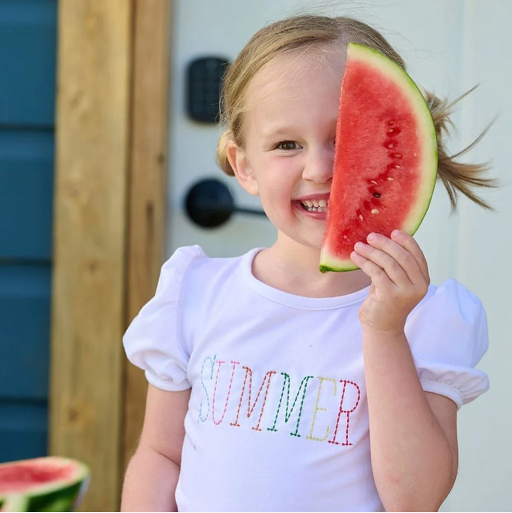 White Puff Sleeve Tee from Anderson Parker