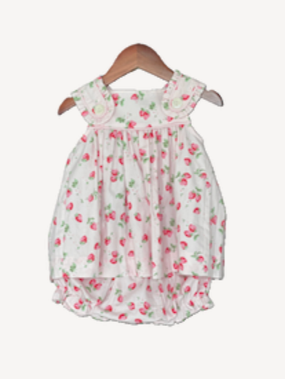 Willow Strawberry Sleeveless Bloomer Set from Anderson Parker