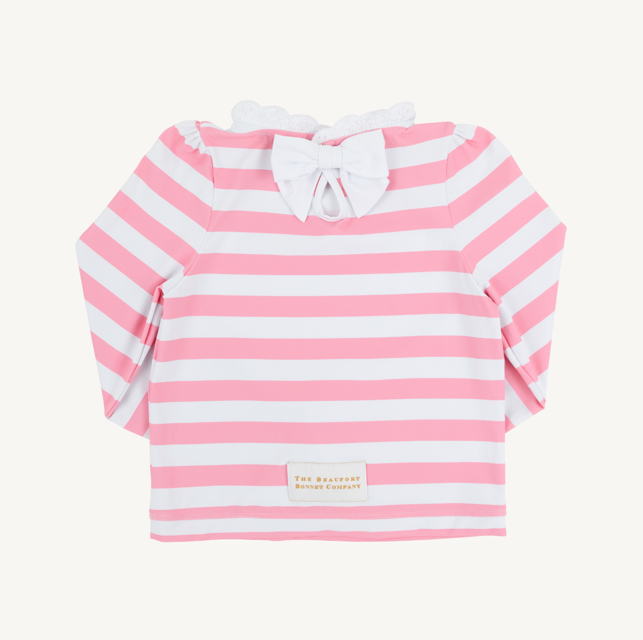 Winnie's Wave Spotter Swim - Caicos Cabana Stripe (Hamptons Hot Pink)/Worth Ave White from Anderson Parker