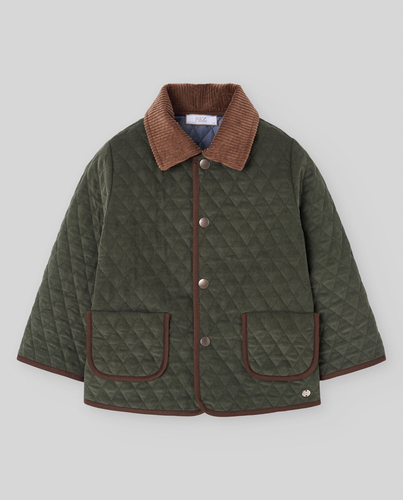 Woven Boy Coat - Forest Green from Anderson Parker