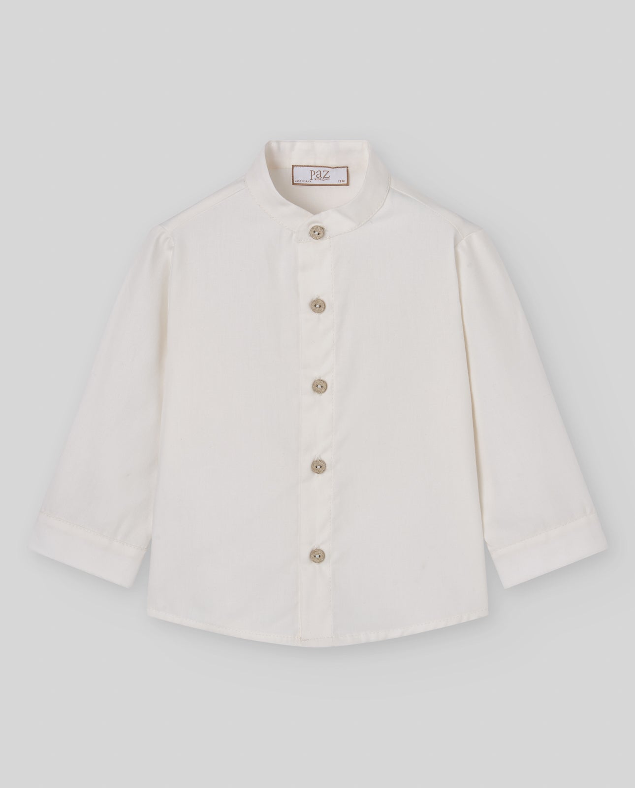 Woven Boy Shirt - Cream from Anderson Parker