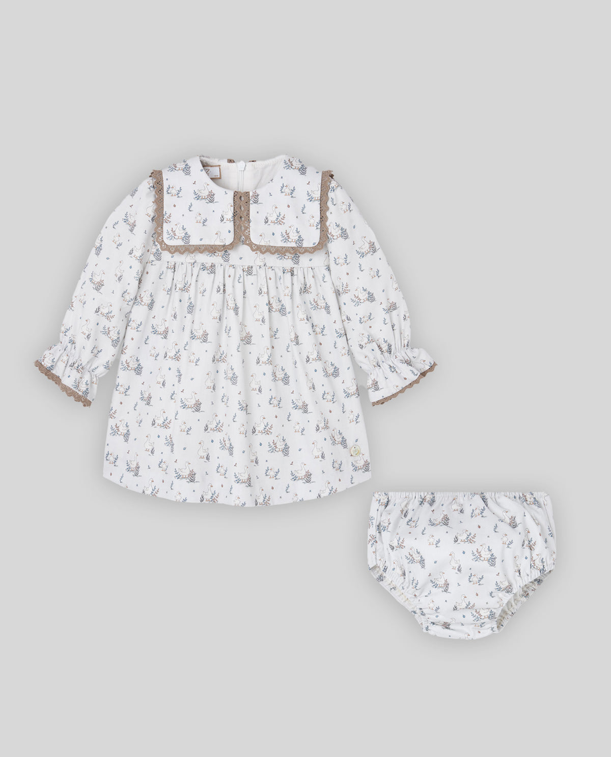 Woven Dress + Bloomer Set - Mineral Blue from Anderson Parker
