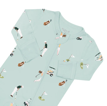 Zippered Footie in Golf from Anderson Parker
