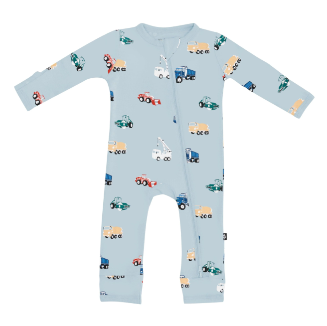 Zippered Romper in Construction from Anderson Parker