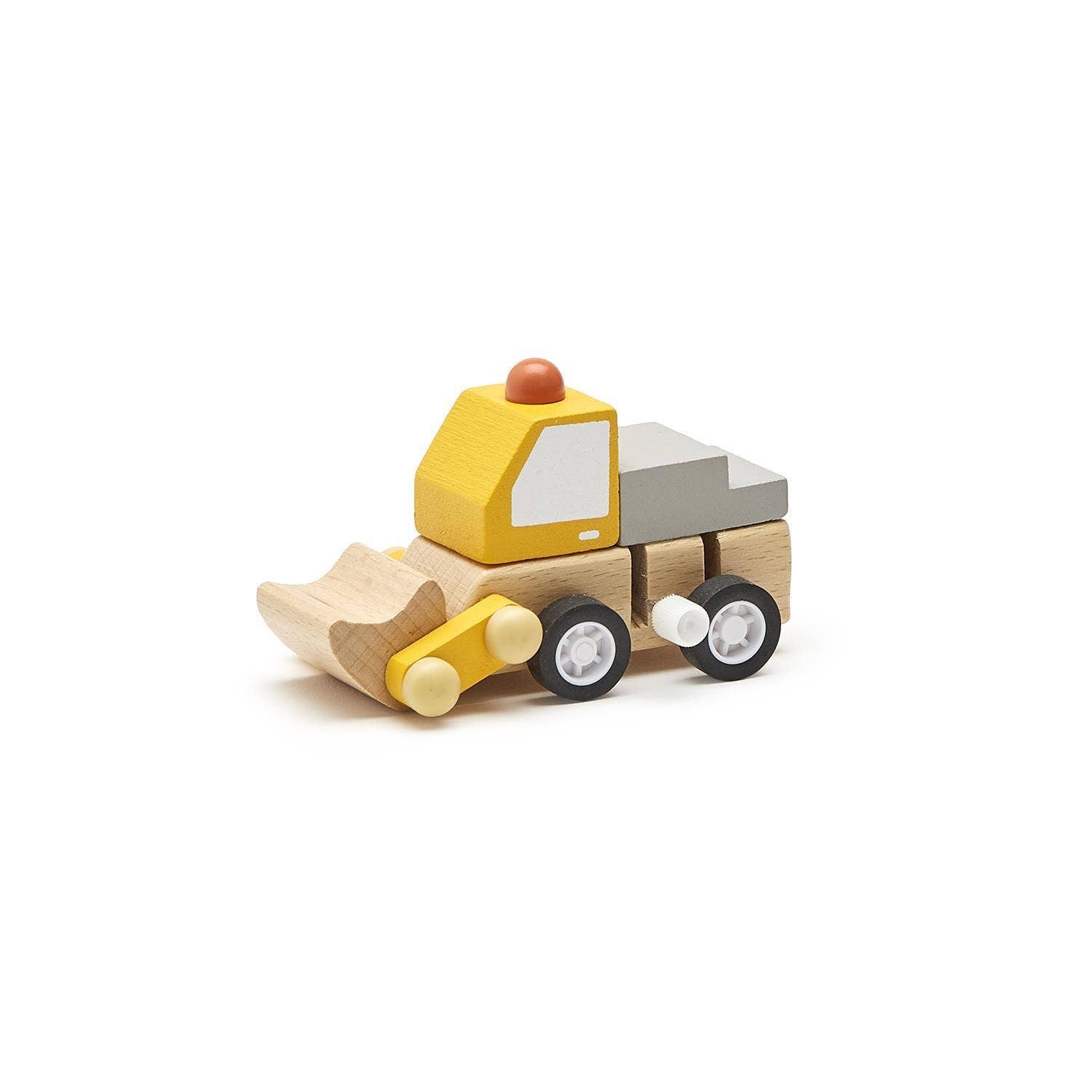 Construction Vehicle Wooden Wind-Up Truck Asst 4 Designs from Anderson Parker