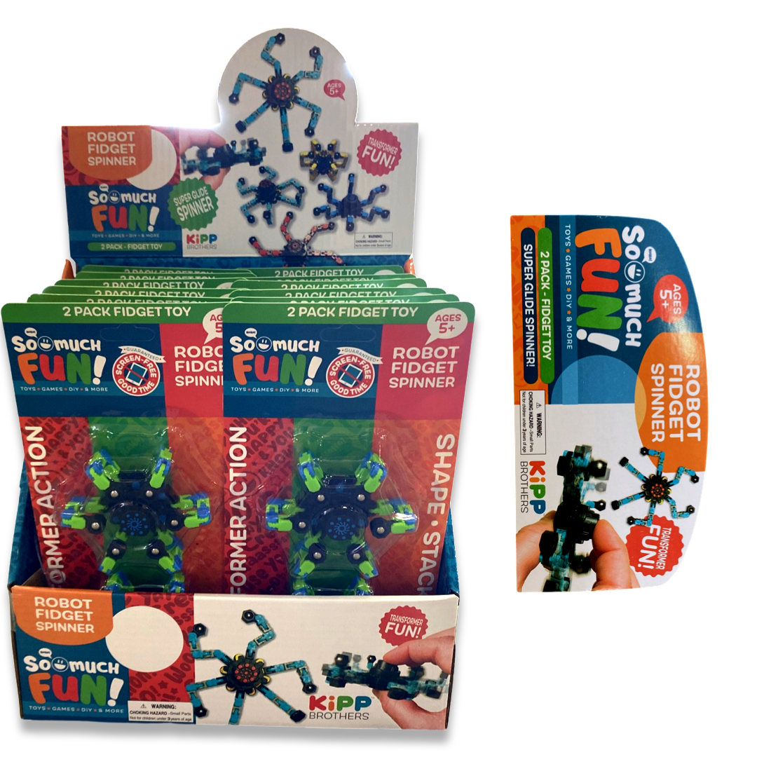 SO MUCH FUN! MICRO ROBOT SPINNER 2 PACK from Anderson Parker