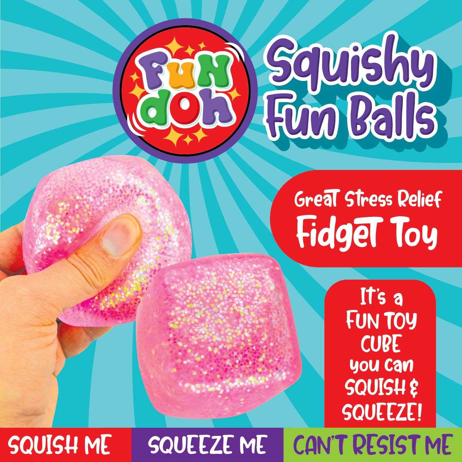 Squish & Squeeze Cube Ball Toy Assortment from Anderson Parker