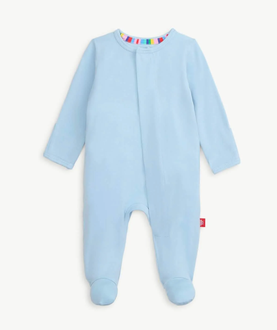 baby blue modal magnetic parent favorite footie from Anderson Parker