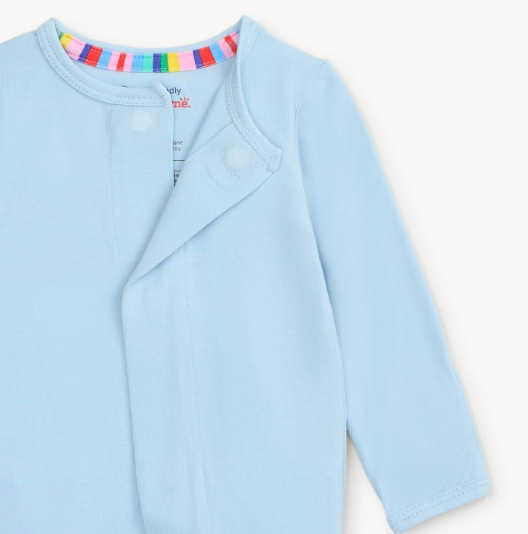 baby blue modal magnetic parent favorite footie from Anderson Parker