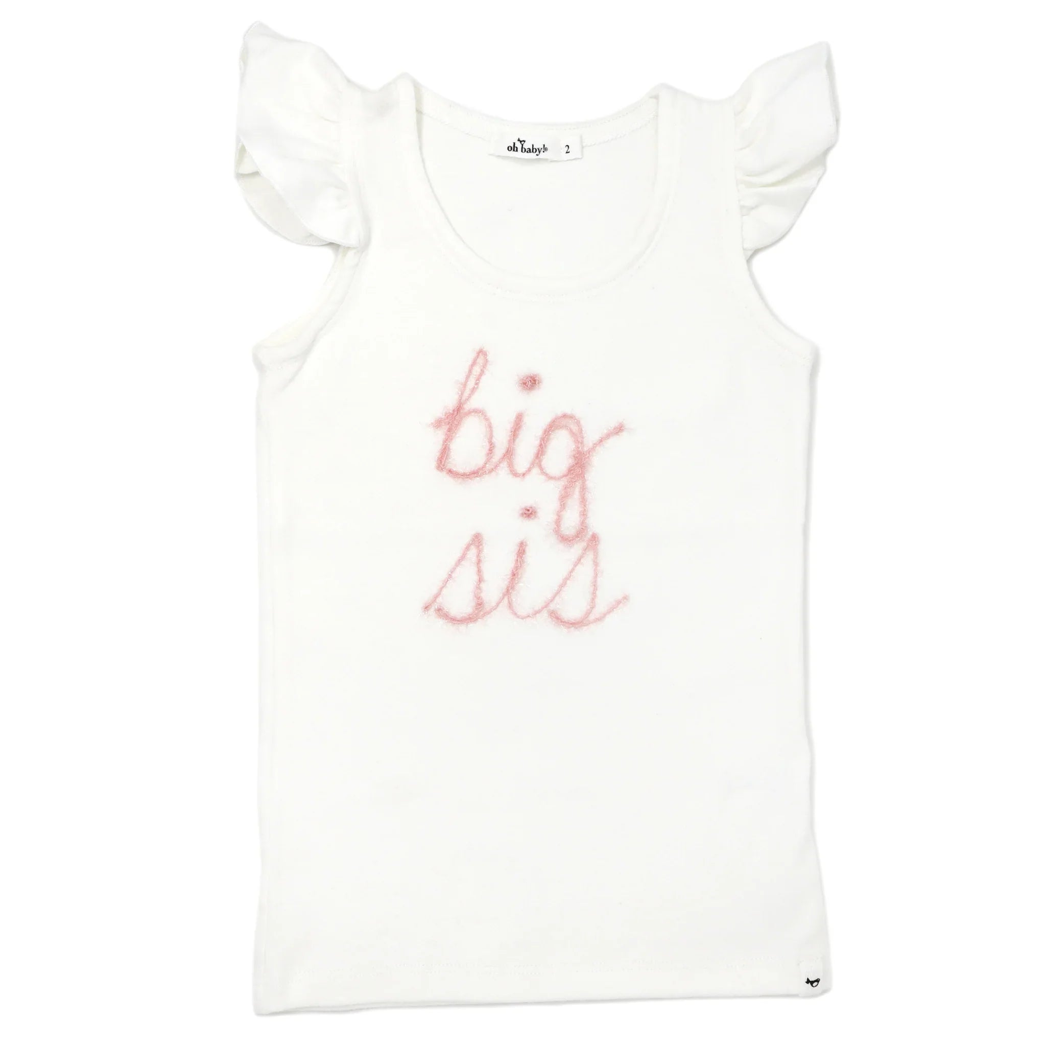 "big sis" pink cotton tank from Anderson Parker