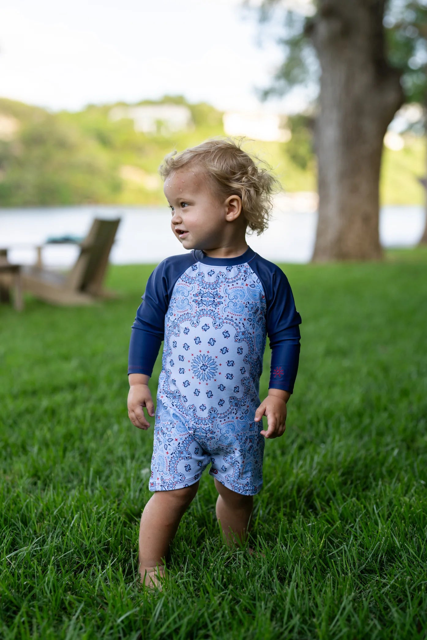 boys luca rashguard one piece from Anderson Parker