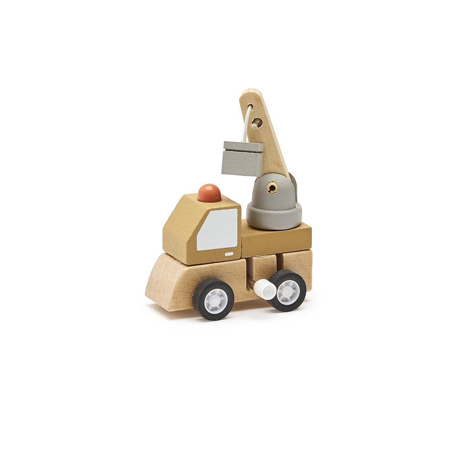 Construction Vehicle Wooden Wind-Up Truck Asst 4 Designs from Anderson Parker