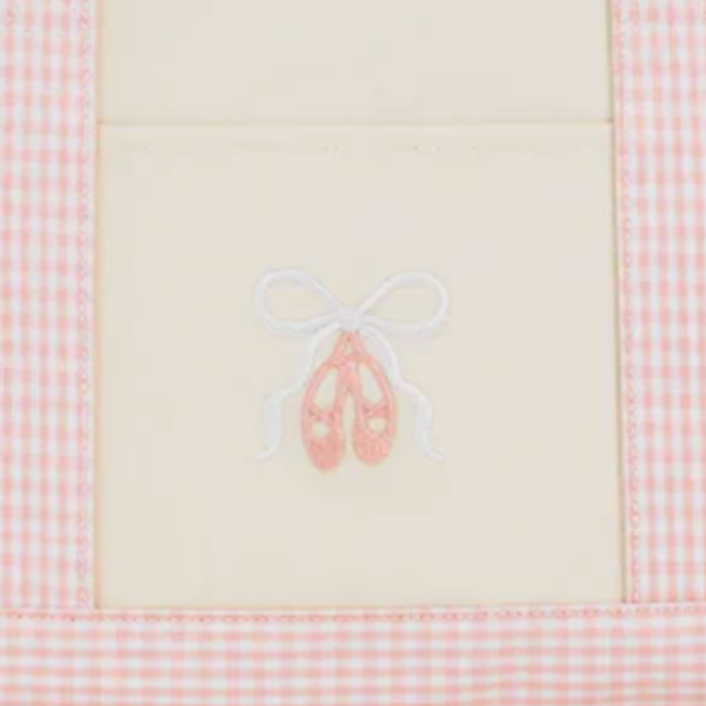 Coated Canvas Natural with Ballet Taffy Trim