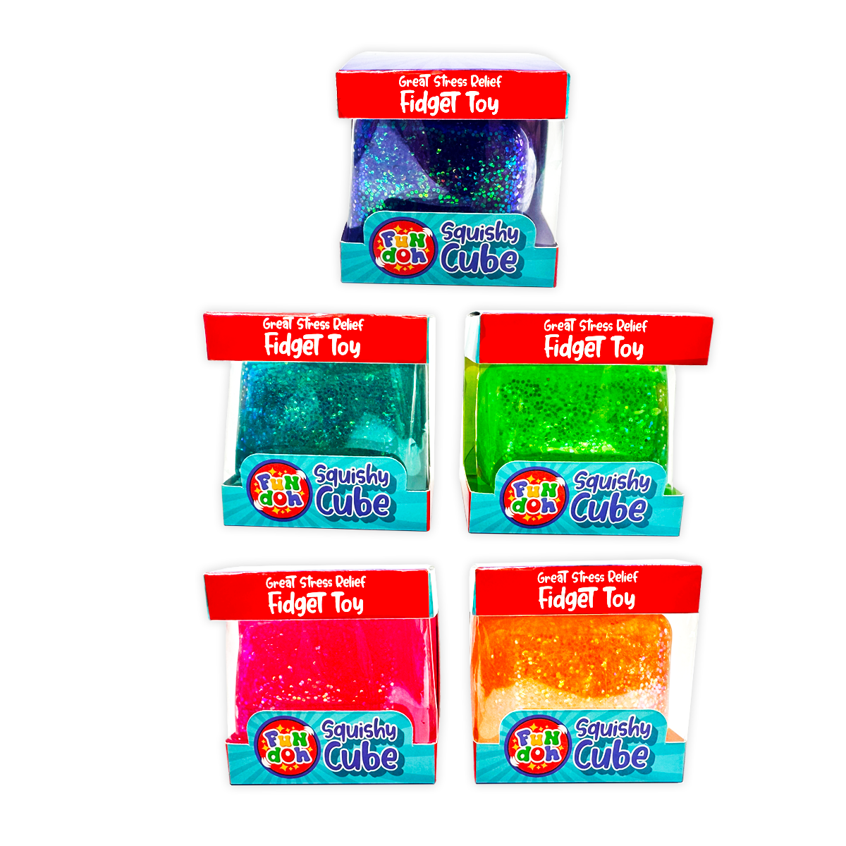 Squish & Squeeze Cube Ball Toy Assortment from Anderson Parker