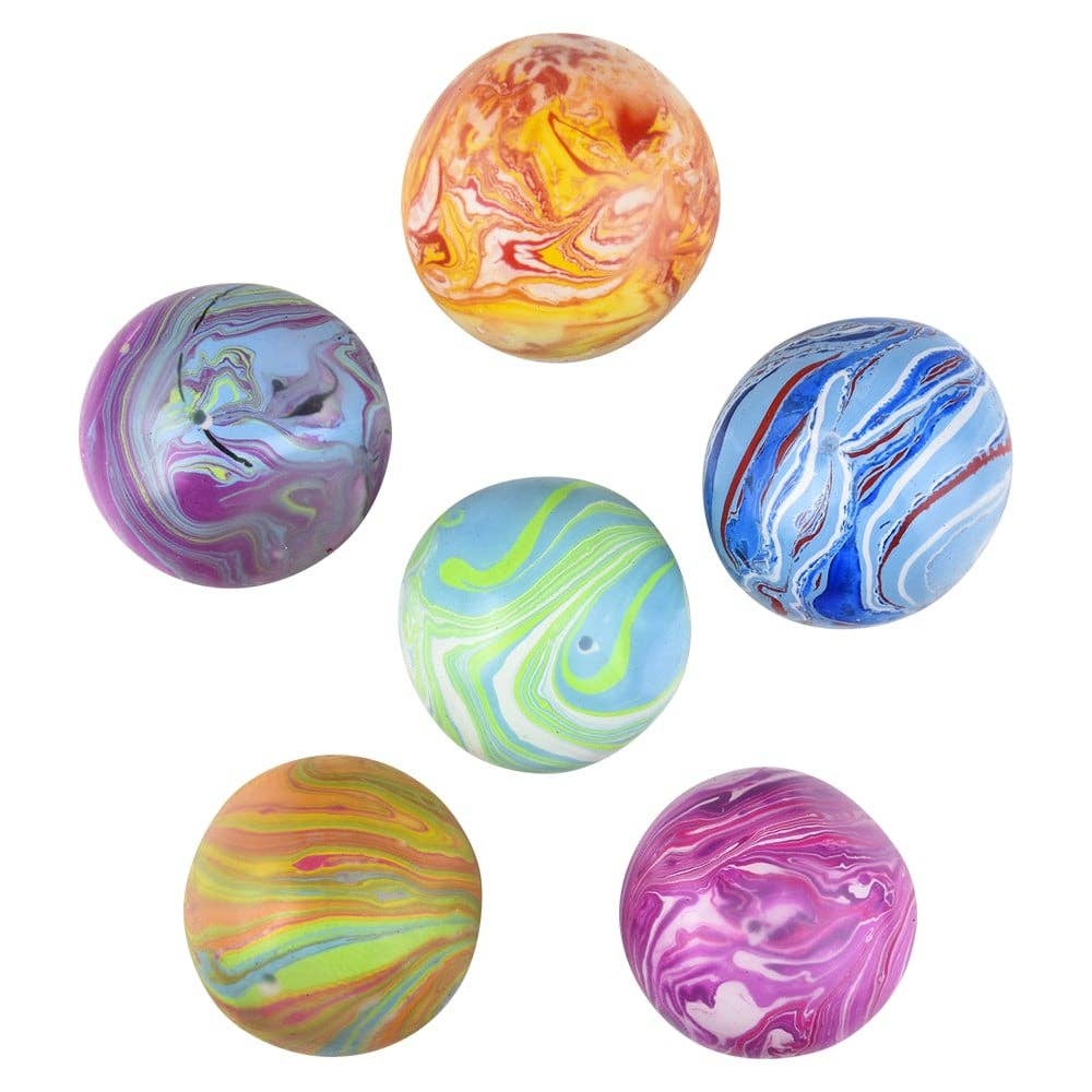 2.33" SQUISH AND STRETCH MARBLEIZED GUMMI BALL LLB kids toys from Anderson Parker