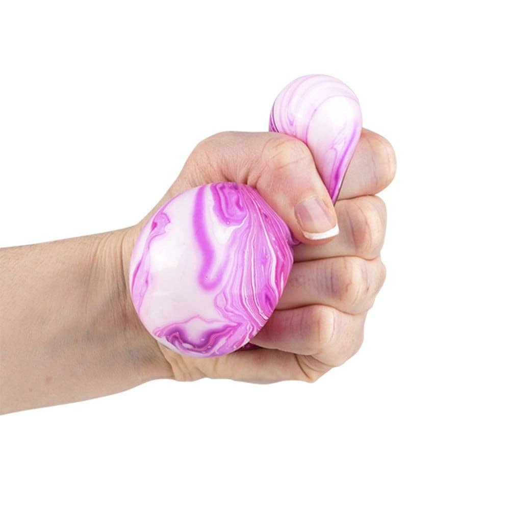 2.33" SQUISH AND STRETCH MARBLEIZED GUMMI BALL LLB kids toys from Anderson Parker