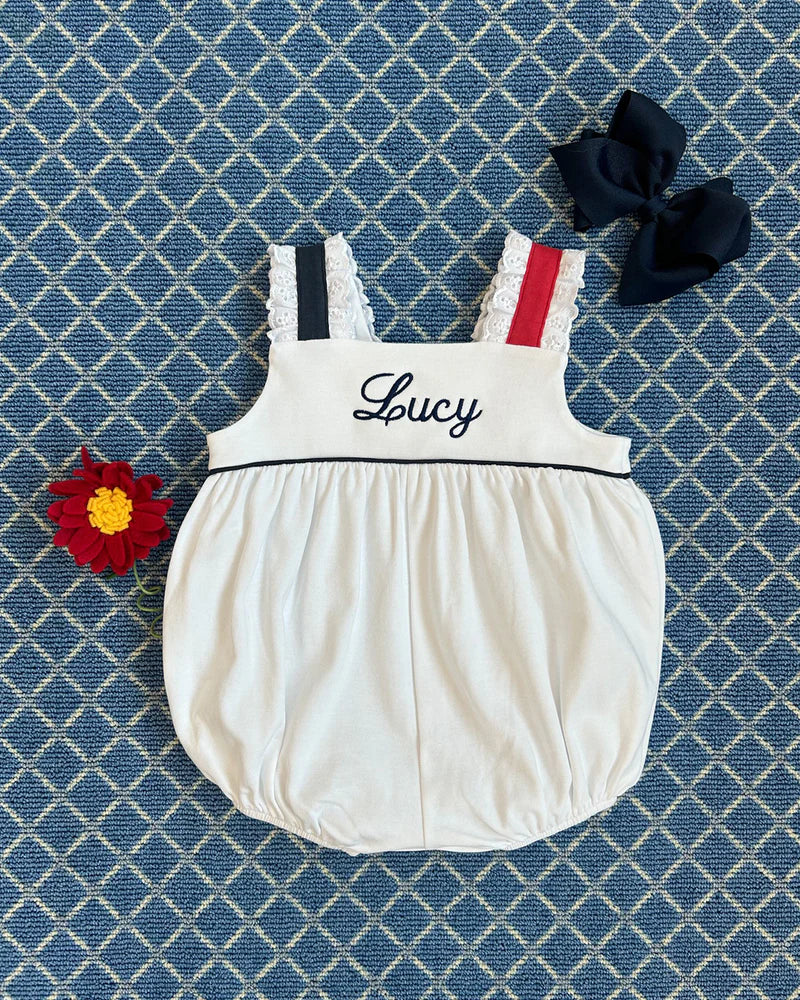 Babs Bubble - Worth Avenue White/Nantucket Navy/Richmond Red - Anderson Parker