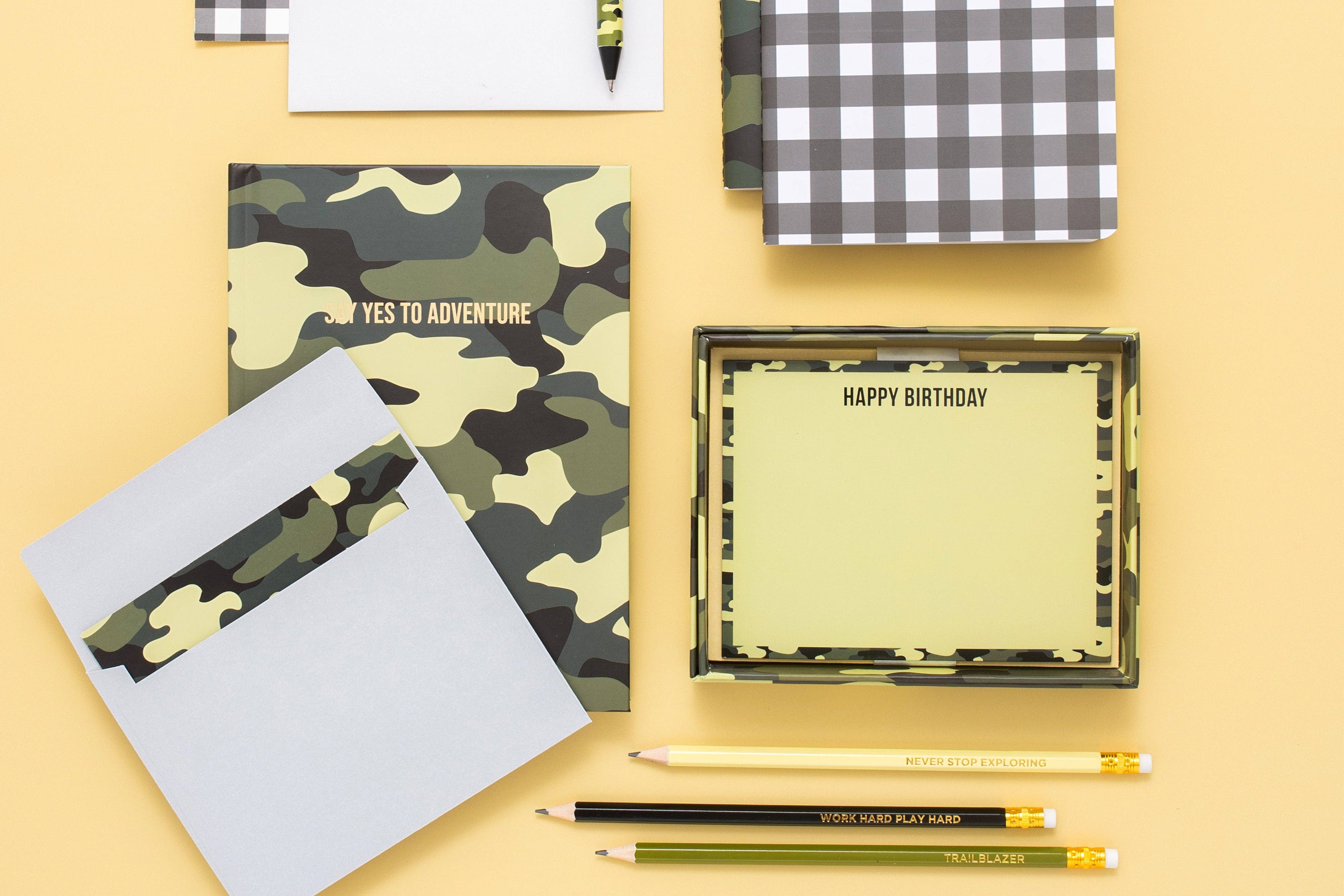 Pencil Set - Motivational - Camo - 5 Piece Set from Anderson Parker