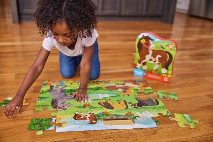 36-Piece Shaped Box Puzzle - Pretty Ponies from Anderson Parker