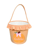 Customizable Ruffle Pumpkin Candy Tote from Anderson Parker