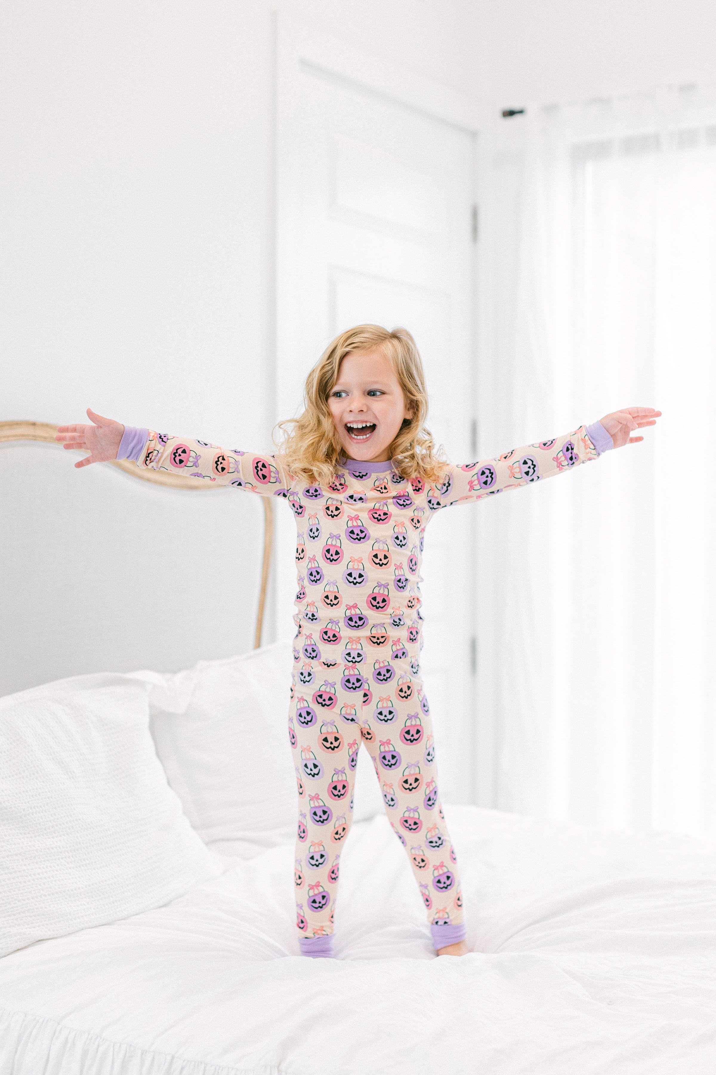Pink Halloween Bucket PJ Set from Anderson Parker