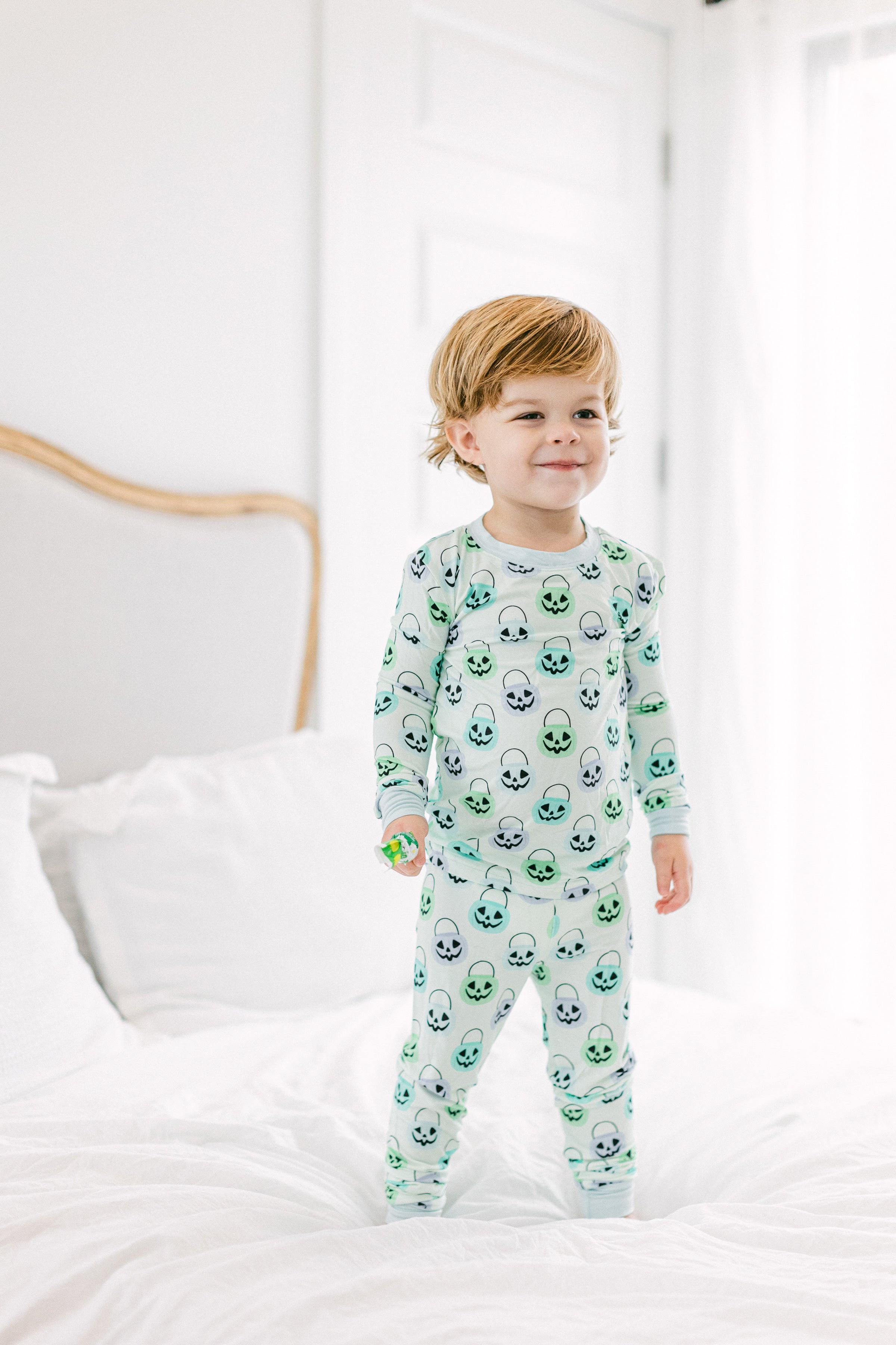 Green Halloween Bucket PJ Set from Anderson Parker