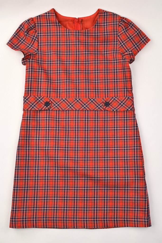 A Line Dress - Red Plaid from Anderson Parker