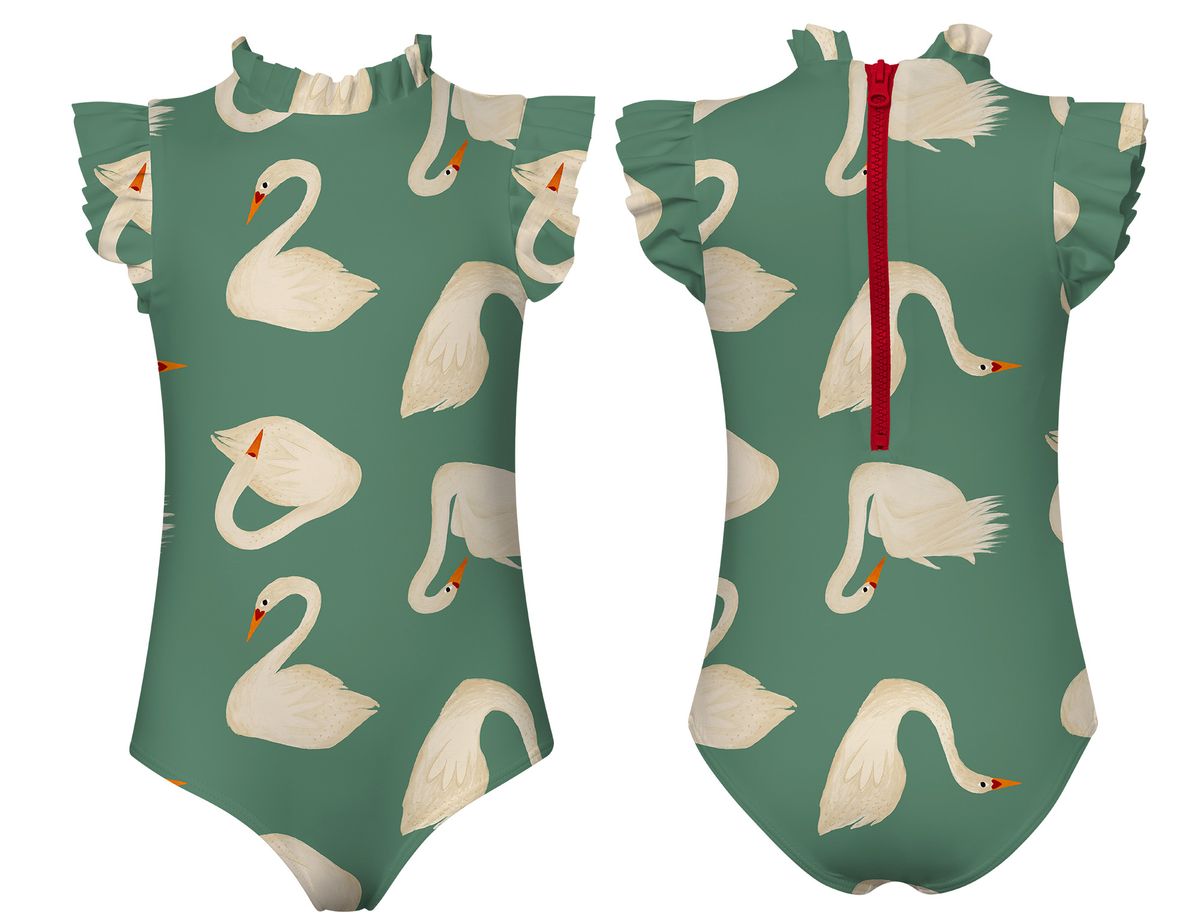 ALISON ONE PIECE - SWAN LOVE VERDE from Anderson Parker