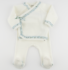 APPLE BLOSSOM KIMONO WITH SKY RUFFLES from Anderson Parker