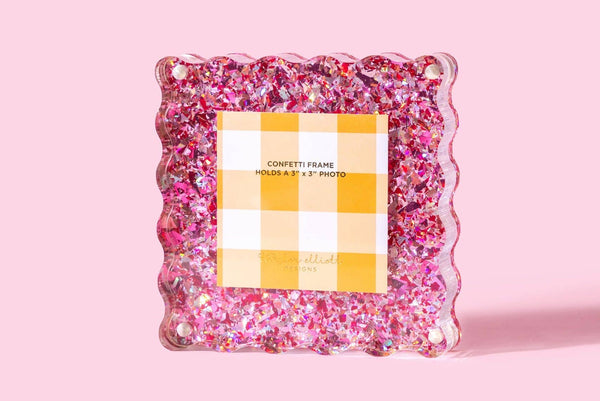 Acrylic Picture Frame - Small - Pink Confetti from Anderson Parker