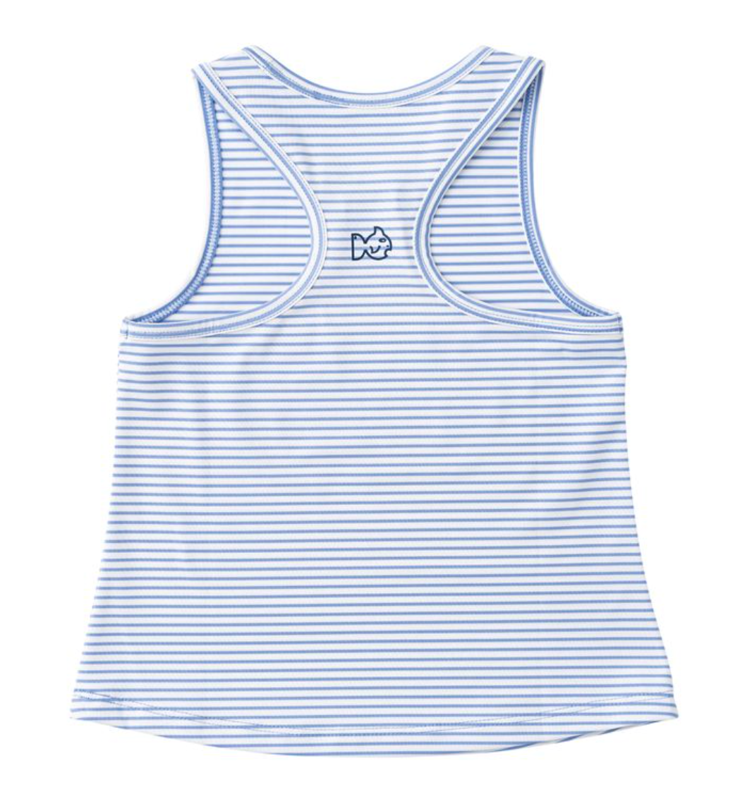 Active Racerback Tank Top - Persian Jewel Stripe from Anderson Parker