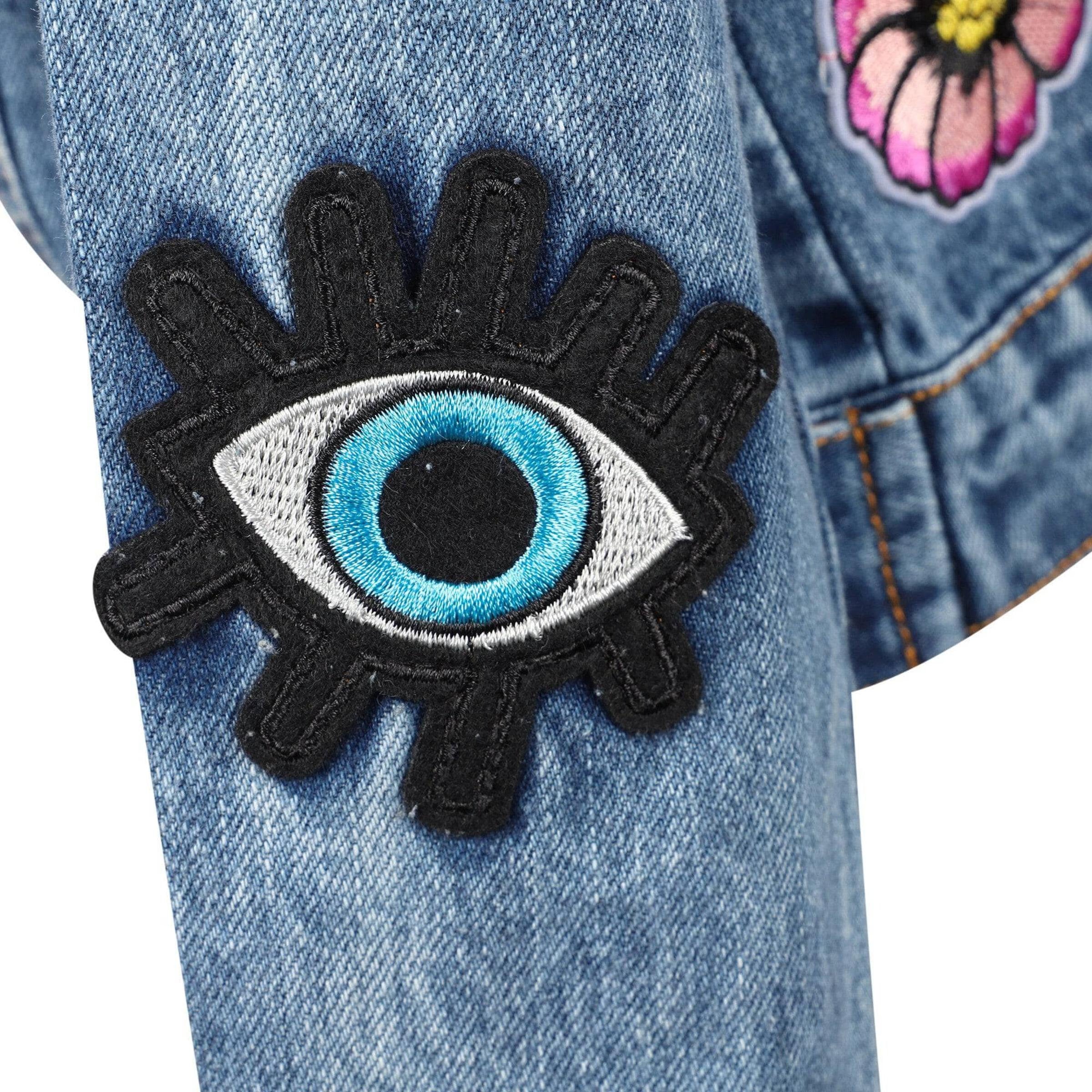All About The Patch Crop Denim Jacket from Anderson Parker